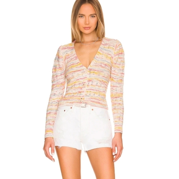 NWT LEVIS FOR ANTHROPOLOGIE WHITE 501 DISTRESSED HI RISE BUTTON FLY SHORTS - Picture 4 of 12